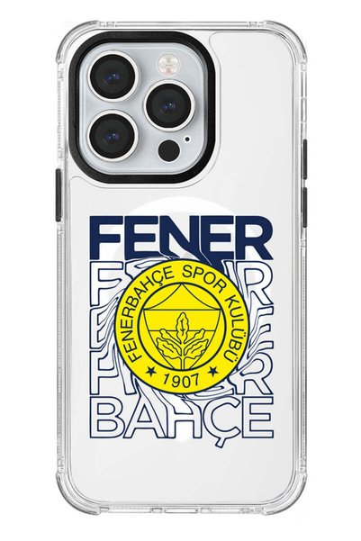 Fenerbahçe حافظة هاتف مرخصة من Fenerbahçe Wavey Arma MagSafe متوافقة مع iPhon...