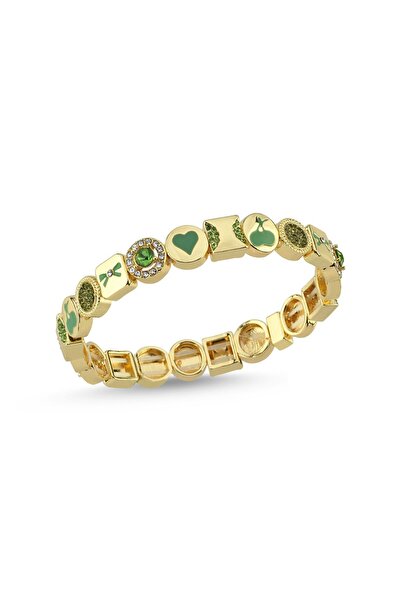 CHARMLUCKY Steel Lucky Rubber Bracelet