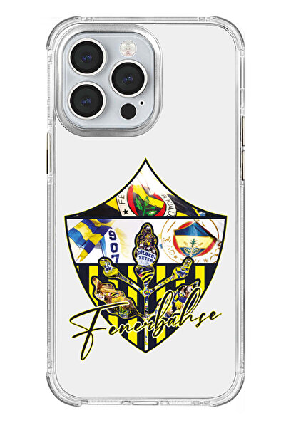 Fenerbahçe iPhone 13 Pro Uyumlu Tribün Bayrak Palamut Lisanslı Telefon Kılıfı