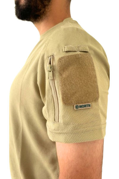 Wolff طاقم الرقبة التكتيكية تي شيرت قصير الأكمام