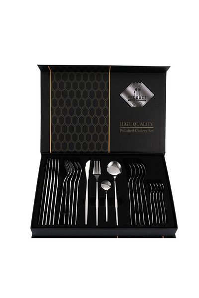 OEM Cutlery set, Portuguese style, 24 pieces, stainless steel, modern and elegant