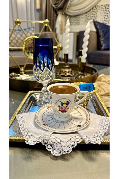 Bohemia Kristal Renkli Kahve Yanı Su Bardağı