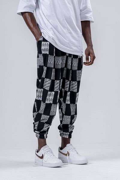 SUPERBLUE Ανδρικό παντελόνι με καλοκαιρινό γκρι Jogger Shalwar