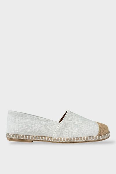 Liger Women's Espadrille Ballerina Shoes White