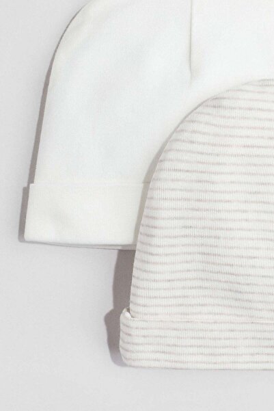 H&M مجموعة من 2 قبعة قطنية