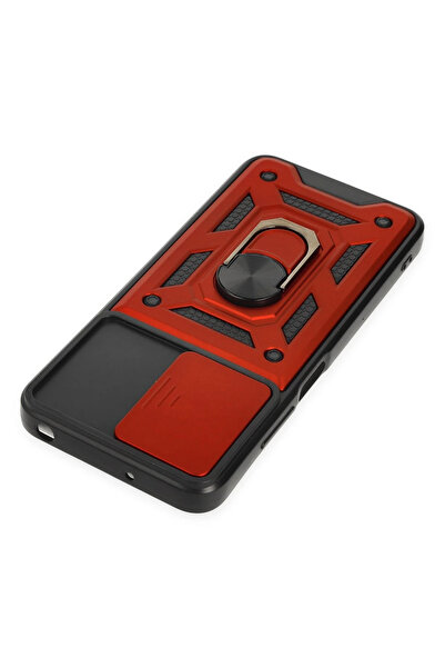 NewFace Xiaomi Poco M5 Case Pars Lens Ring Silicone - Red 1495732709