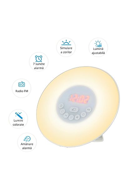 OEM Alarm Clock, Dawn, with light, radio and bluetooth