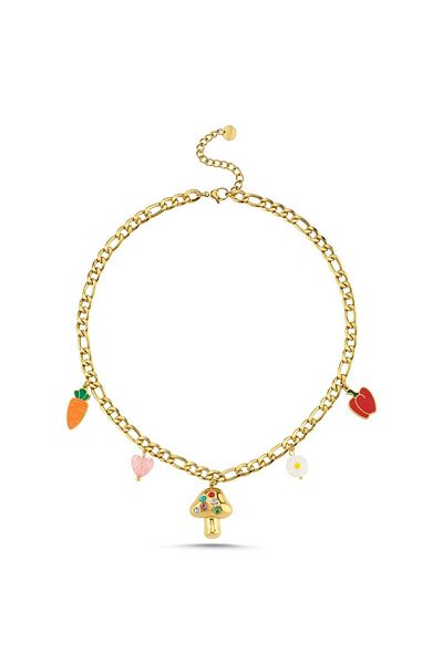 CHARMLUCKY Steel Charm Necklace