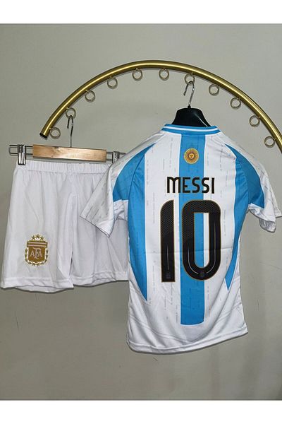 sinmm '' Ar-Jan-Tin *Messiii White Color Kids Jersey Wristband Socks Gift Snm0013