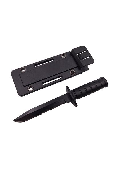 Depox Cuțit tactic de vânătoare IdeallStore®, Specialist militar, 10 cm, teacă de lanț inclusă