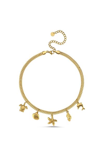 CHARMLUCKY Steel Charm Necklace