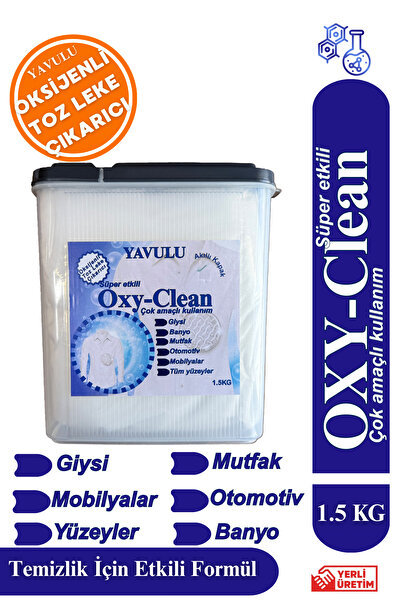 yavulu Oksijenli Toz Leke Çıkarıcı Oxy Clean Süper Etkili Formül 1500g-1.5kg ...