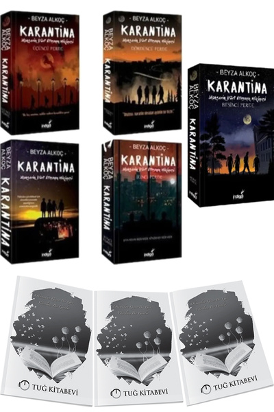 İndigo Kitap Karantina 1-2-3-4-5 Kitap 5li Set + Hediyeli