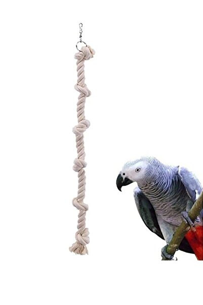 Alice Papağan Kuş Çiğneme Ve Stres Ipi 40cm Doğal