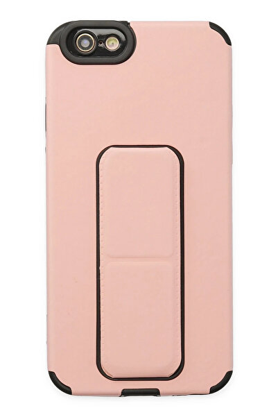 NewFace حافظة ايفون 6 ميجا ستاند سيليكون - بودرة 1493245709