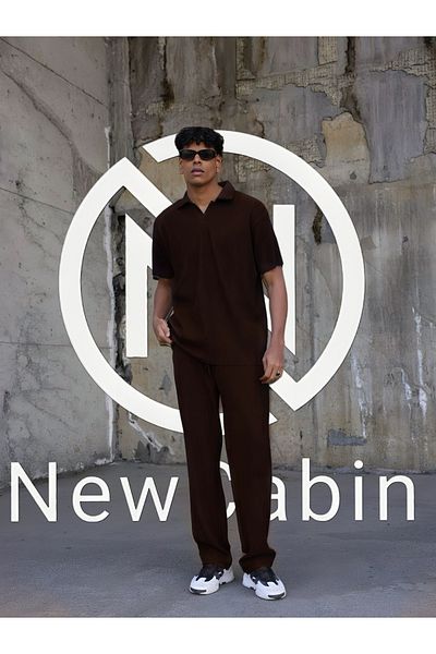 NewCabin New Season Half Placket Ottoman Fabric Produced Summer Suit with Wick Detail
