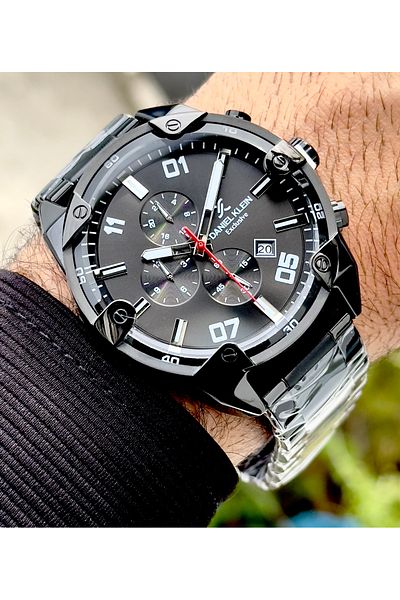 Daniel Klein Premium Men's Wristwatch 3 Atm Waterproof Stainless Steel Band