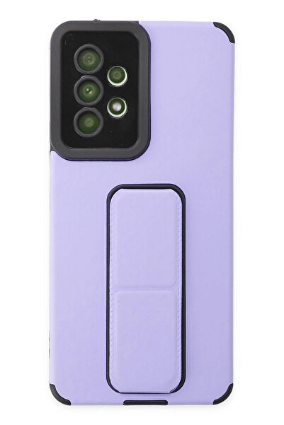 NewFace حافظة سامسونج جالاكسي A53 5G مصنوعة من السيليكون مع حامل كبير - أرجوا...