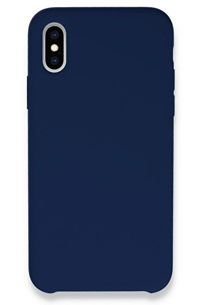 NewFace iPhone XS Max Case Launch Legant Silicone - Navy Blue 1492248709