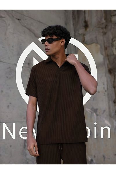 NewCabin New Season Half Placket Ottoman Fabric Produced Summer Suit with Wick Detail
