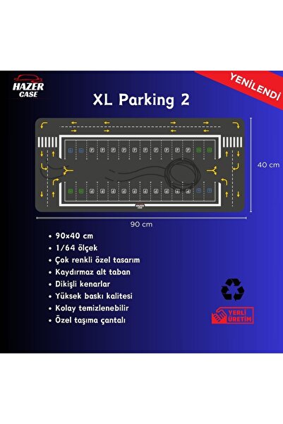 hazer case XL Parking 2 Mousepad Diecast Otopark Zemin Diorama