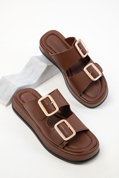 SOHO Kahve Kadın Terlik 20252