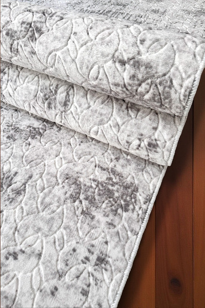 ALgorand Home Αντιολισθητική βάση με ανάγλυφο σχέδιο, ανάγλυφη επένδυση για σαλόνι, διάδρομος, κουζίνα, χαλί Loren Grey