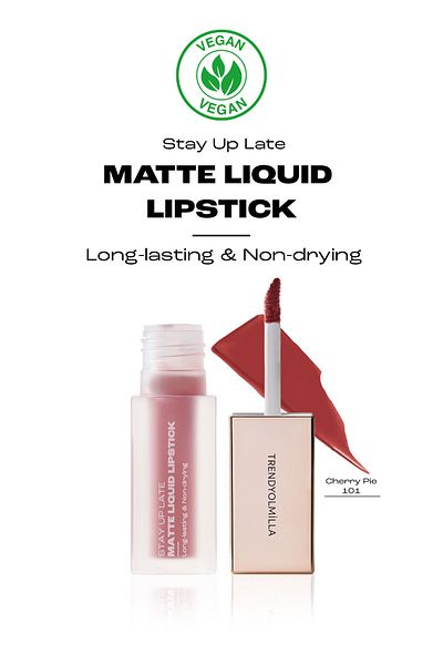 Trendyolmilla Beauty 8 Stunden anhaltender, nicht trocknender, flüssiger, mattierter Lippenstift Cherry Pie TKZAW25RJ0000