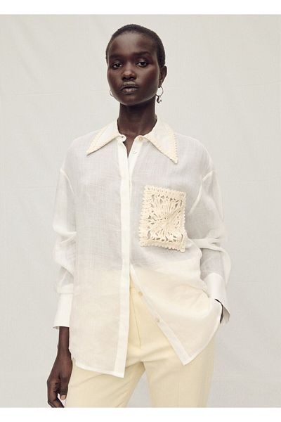 MANGO SHIRT EMBOSS