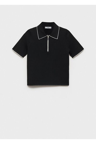 MANGO Sweater piped