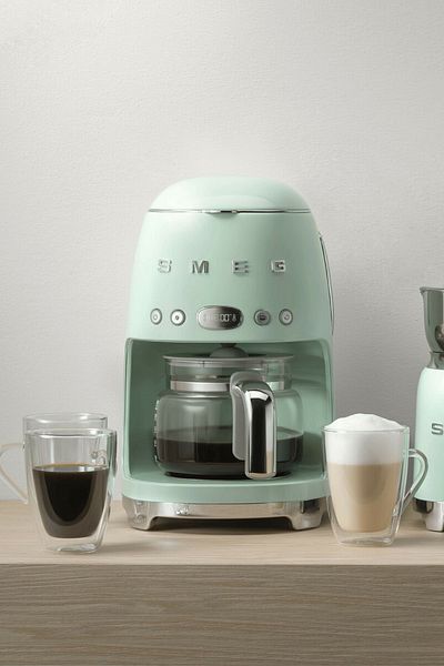 SMEG 50's Style Retro Pastel Green Filter Coffee Machine