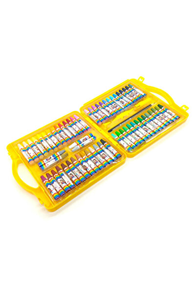 Monami 55+5 Renk Kutulu Pastel Boya Plastik Kutu