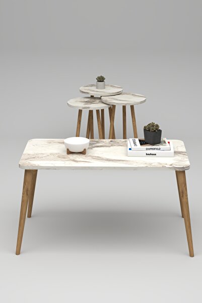 Monte Sehpa Soul Sehpa Seti -orta Sehpa Ve Zigon Sehpa