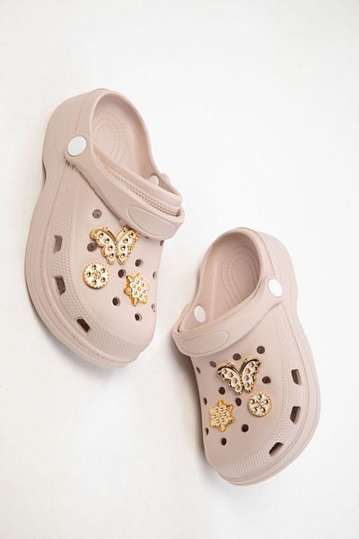SOHO Beige Kinderhausschuhe 20575