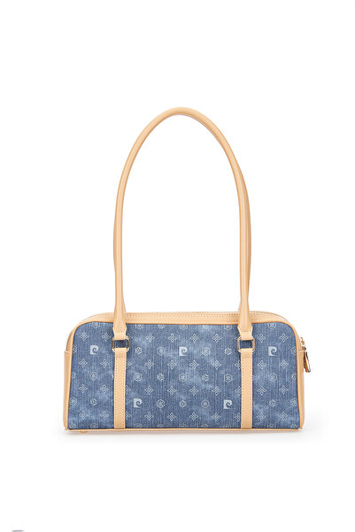 Pierre Cardin Dark Blue Monogram Women's Shoulder Bag 05Po25Y2040