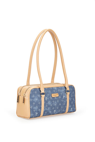 Pierre Cardin Dark Blue Monogram Women's Shoulder Bag 05Po25Y2040