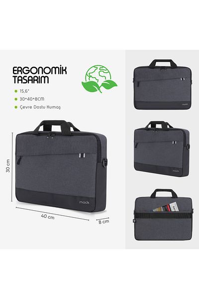 Mack UNICITY Eco MCE-1101 15.6" Notebook Bag - Black
