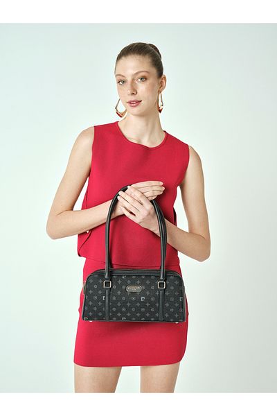Pierre Cardin Geantă de umăr pentru femei Black Monogram