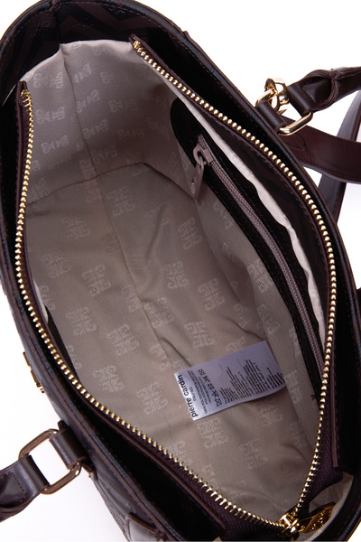 Pierre Cardin Dark Brown Black Women's Shoulder Bag