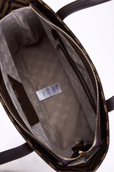 Pierre Cardin Dark Brown Mink Women's Shoulder Bag