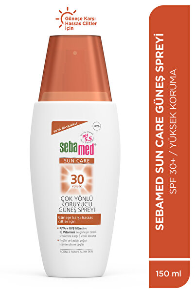Sebamed Sun Care SPF 30 UVA / UVB Filtresi ve E Vitamini Üçlü Yüksek Koruma Çok Yönlü Güneş Spreyi 150 ml