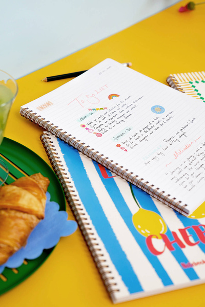 Matt Notebook A4 Spiralli Okul Defteri 80 yaprak 4'lü Set - Çizgili