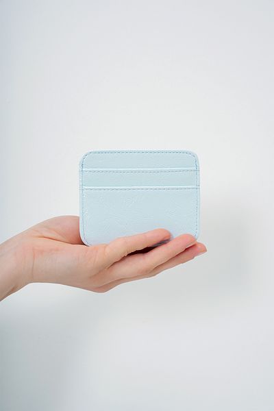 Trend Alaçatı Stili Women's Blue Faux Leather Mini Card Holder Alc-X14079