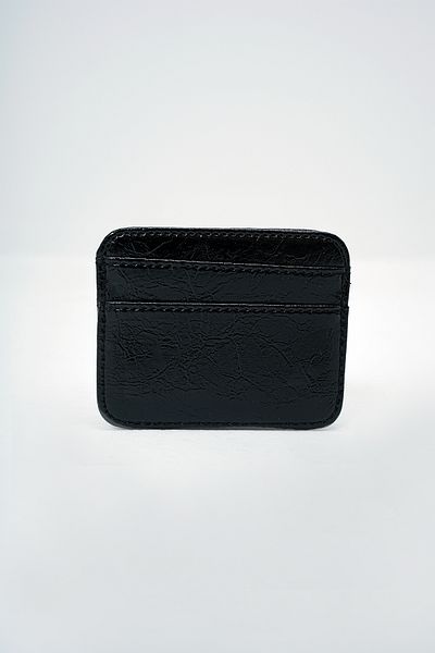 Trend Alaçatı Stili Women's Black Faux Leather Mini Card Holder Alc-X14079