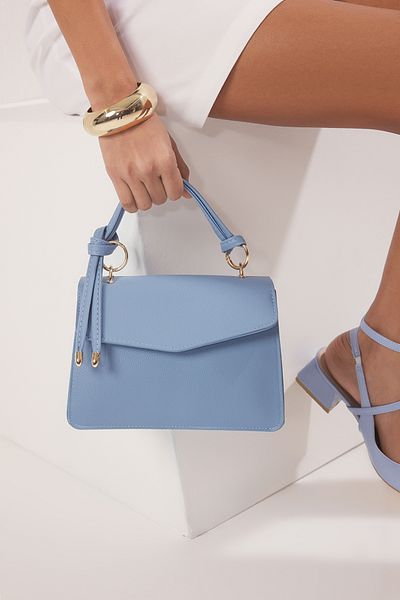 TRENDYOL SHOES Baby Blue Crossbody Mini taška cez rameno TAKSS25OC00007