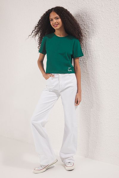 Trendyol Collection Emerald Green Forest T-Shirt Twoss23Ts00125