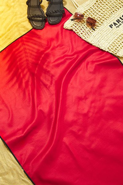 Trendyol Collection Microfiber Red Beach Towel - Tbess25Ph00002