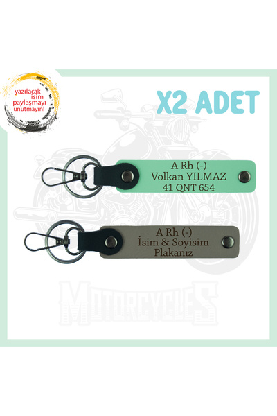 Miaju Ash Grey-Green, for Speed Lovers, 2-Piece Keychain as a Gift with Name ...