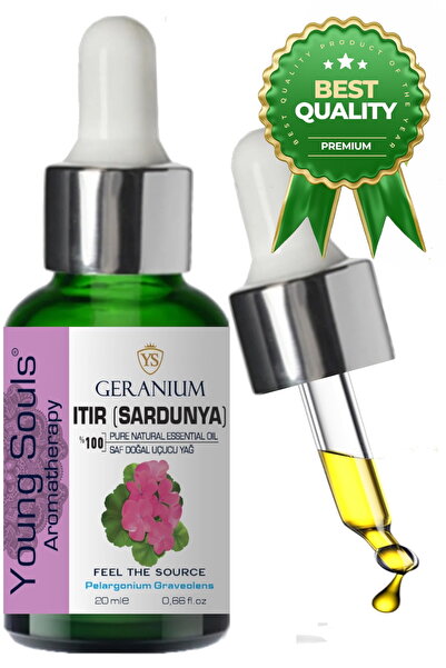 YOUNG SOULS Geranium Essential Oil Sardunya Itır Uçucu Yağ 20 ml