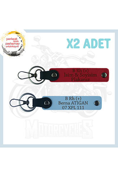 Asortishey Custom for Biker Stiline, Biker Set of 2 Keychains with Name Plate...